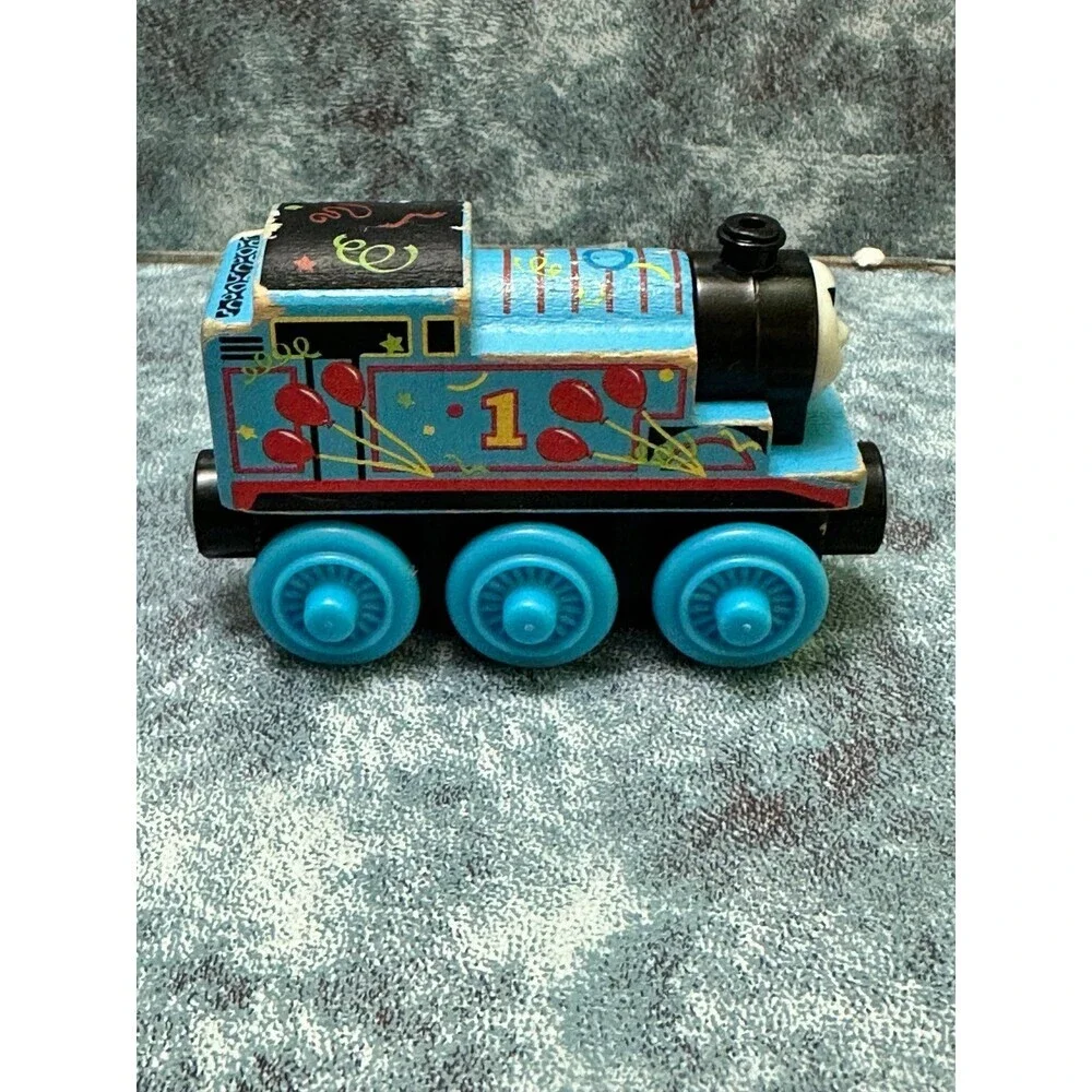 Thomas & Friends  THOMAS BIRTHDAY Blue Number 1 Party Train Wooden Toy